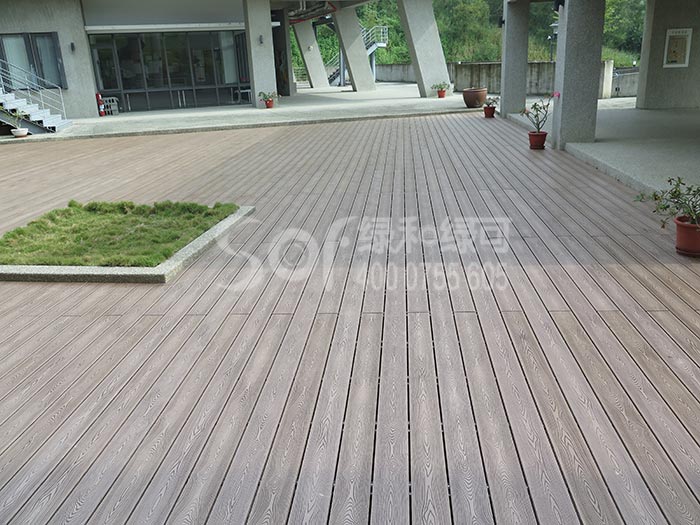 台湾台南艺术大学碳化木地板